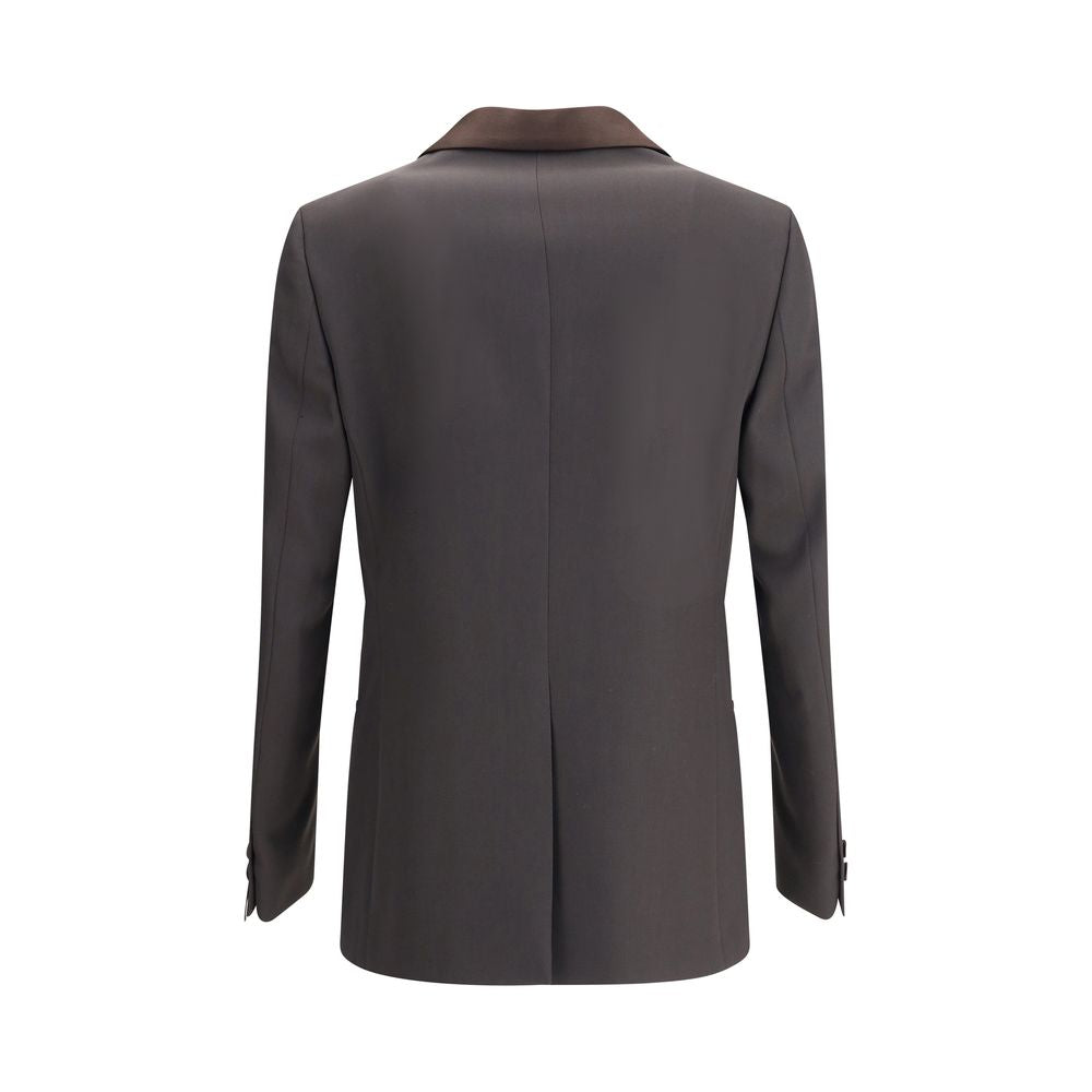 Fendi Brown Wool Oves Aries Blazer