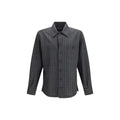 Dolce & Gabbana Gray Wool Oves Aries Dress Shirt