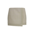 Balmain Beige Wool Oves Aries Mini Skirt