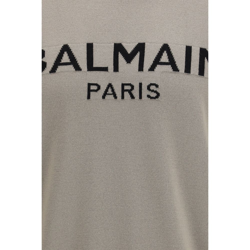 Balmain Bicolor Wool Oves Aries Sweatshirt