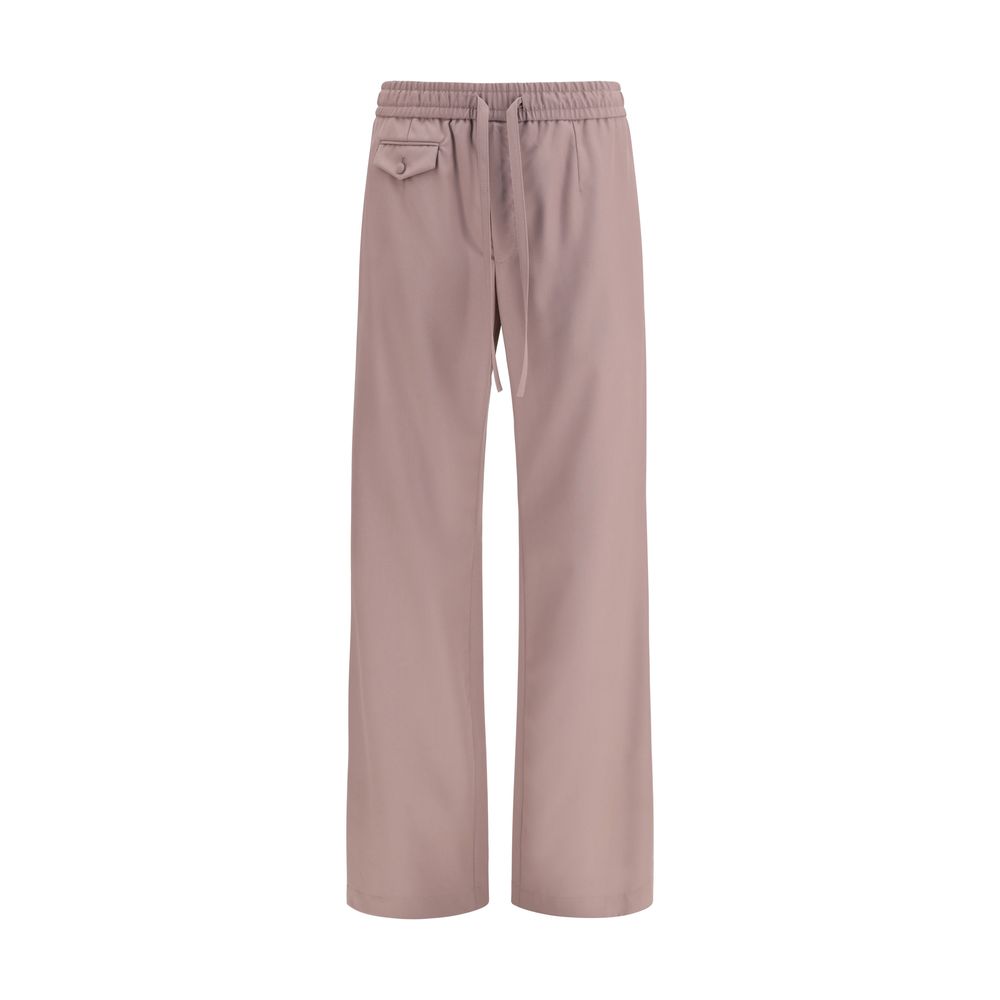 Dolce & Gabbana Brown Wool Oves Aries Joggers (Workout Pants)