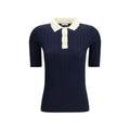 Brunello Cucinelli Blue Wool Oves Aries Polo Shirt