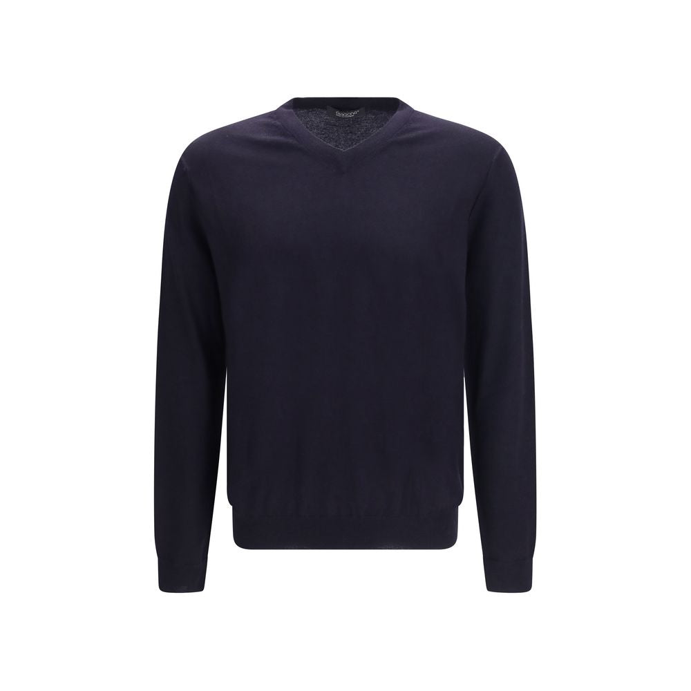 Aragona Cashmere Blue Wool Oves Aries Sweatshirt