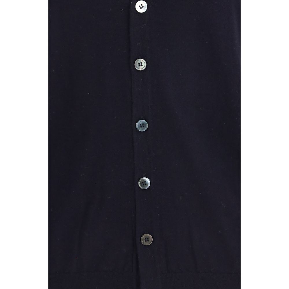 Aragona Cashmere Blue Wool Oves Aries Sleeveles Sweater