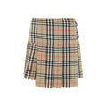 Burberry Beige Wool Oves Aries Mini Skirt