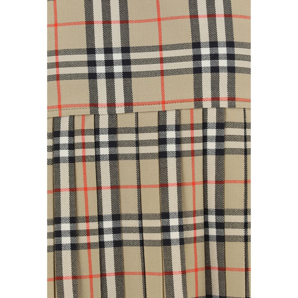 Burberry Beige Wool Oves Aries Mini Skirt
