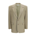 Saint Laurent Beige Wool Oves Aries Blazer