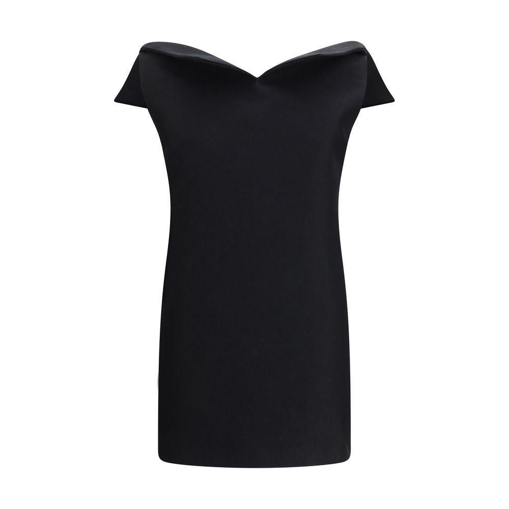 Balenciaga Black Wool Oves Aries Cocktail Dress