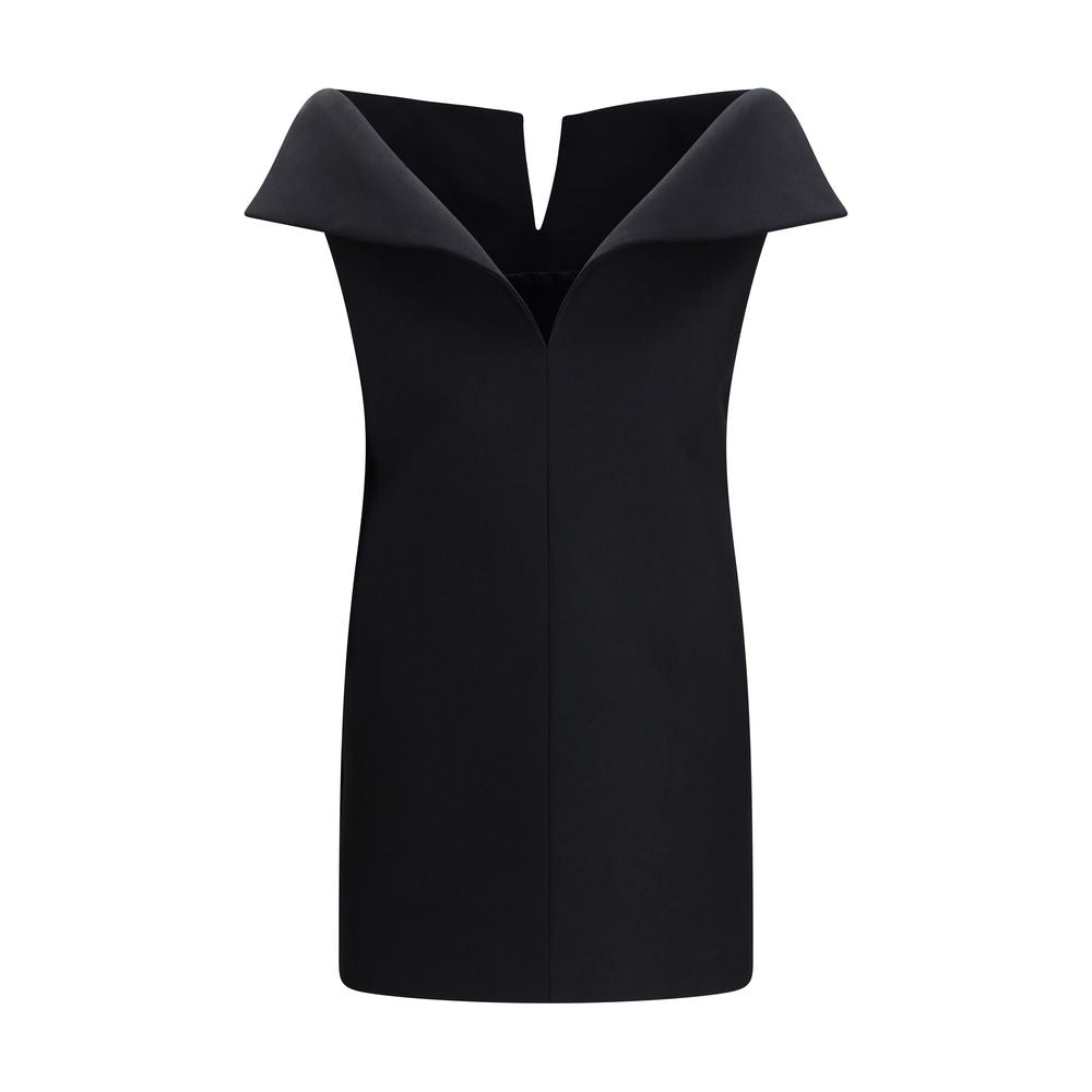 Balenciaga Black Wool Oves Aries Cocktail Dress