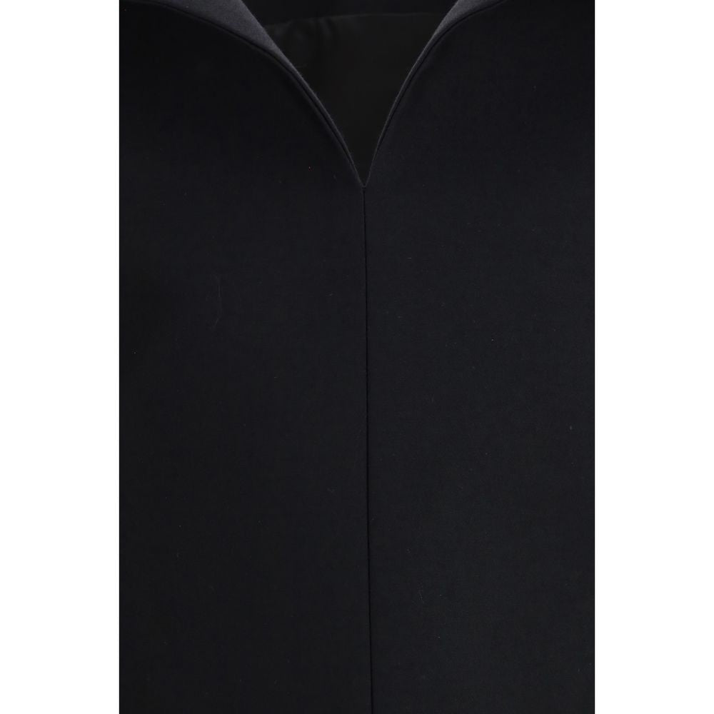 Balenciaga Black Wool Oves Aries Cocktail Dress