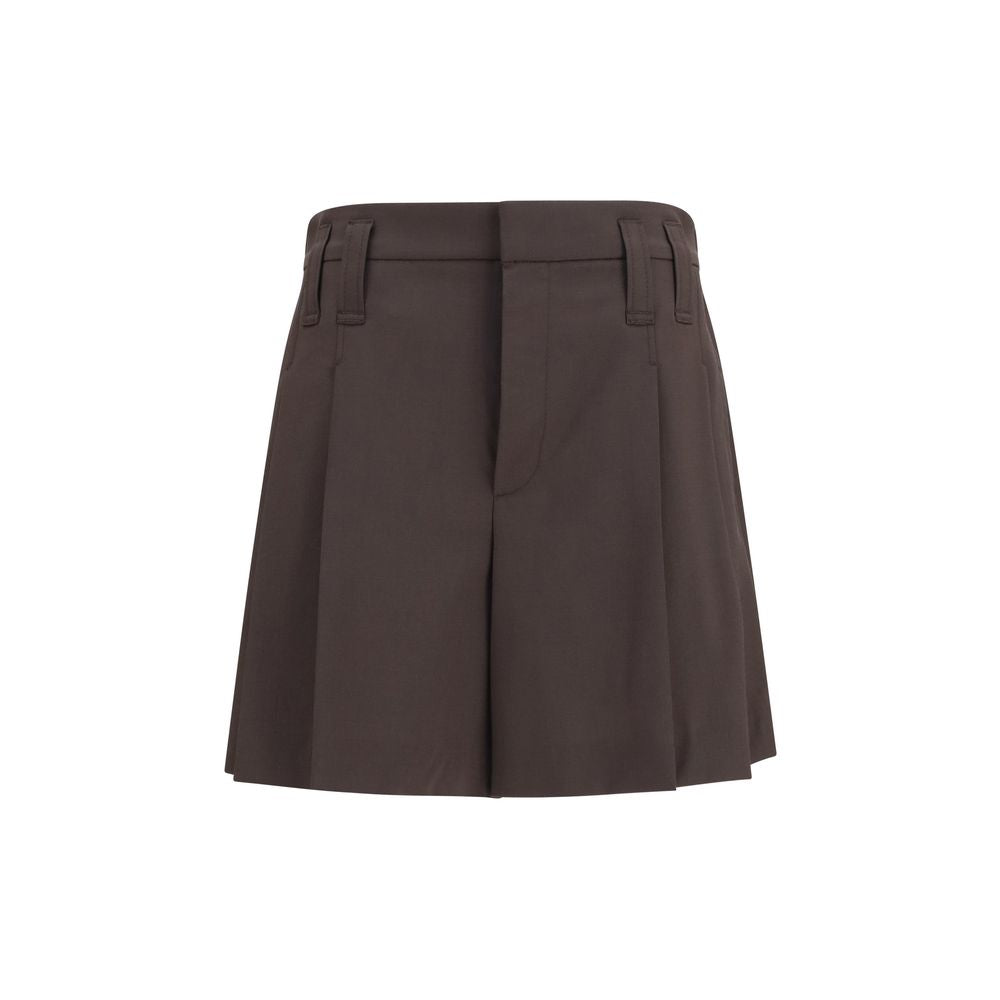 Brunello Cucinelli Brown Wool Oves Aries Bermuda Shorts