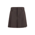 Brunello Cucinelli Brown Wool Oves Aries Bermuda Shorts