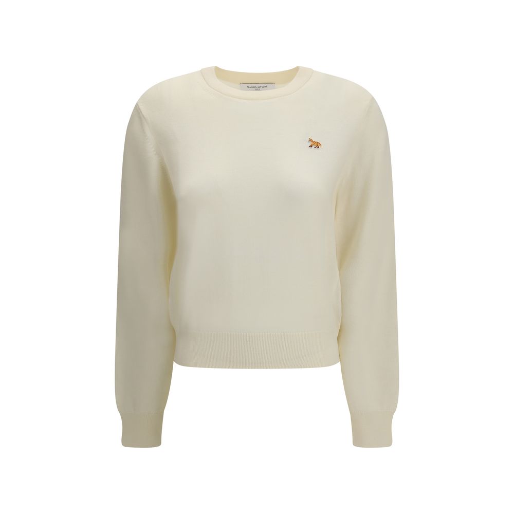 Maison Kitsuné Beige Wool Oves Aries Sweatshirt