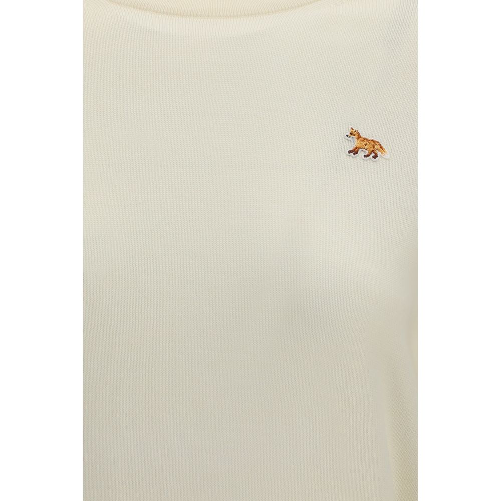Maison Kitsuné Beige Wool Oves Aries Sweatshirt