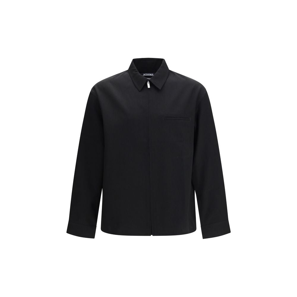 Jacquemus Black Wool Oves Aries Shirt