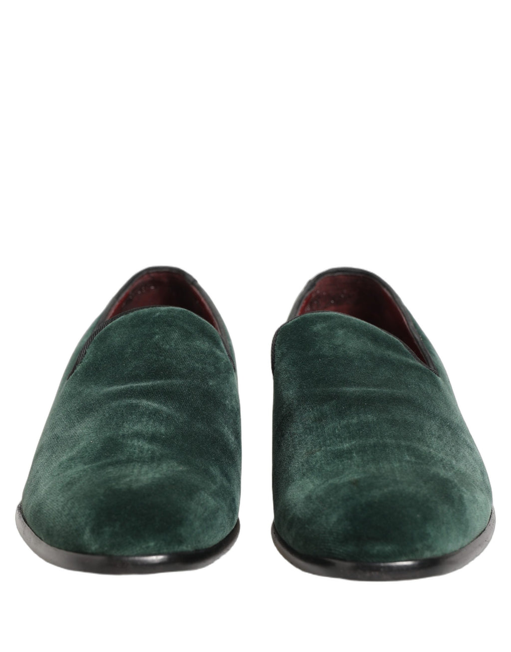 Dolce & Gabbana Green Suede Formal Slip On Men Loafers Shoes