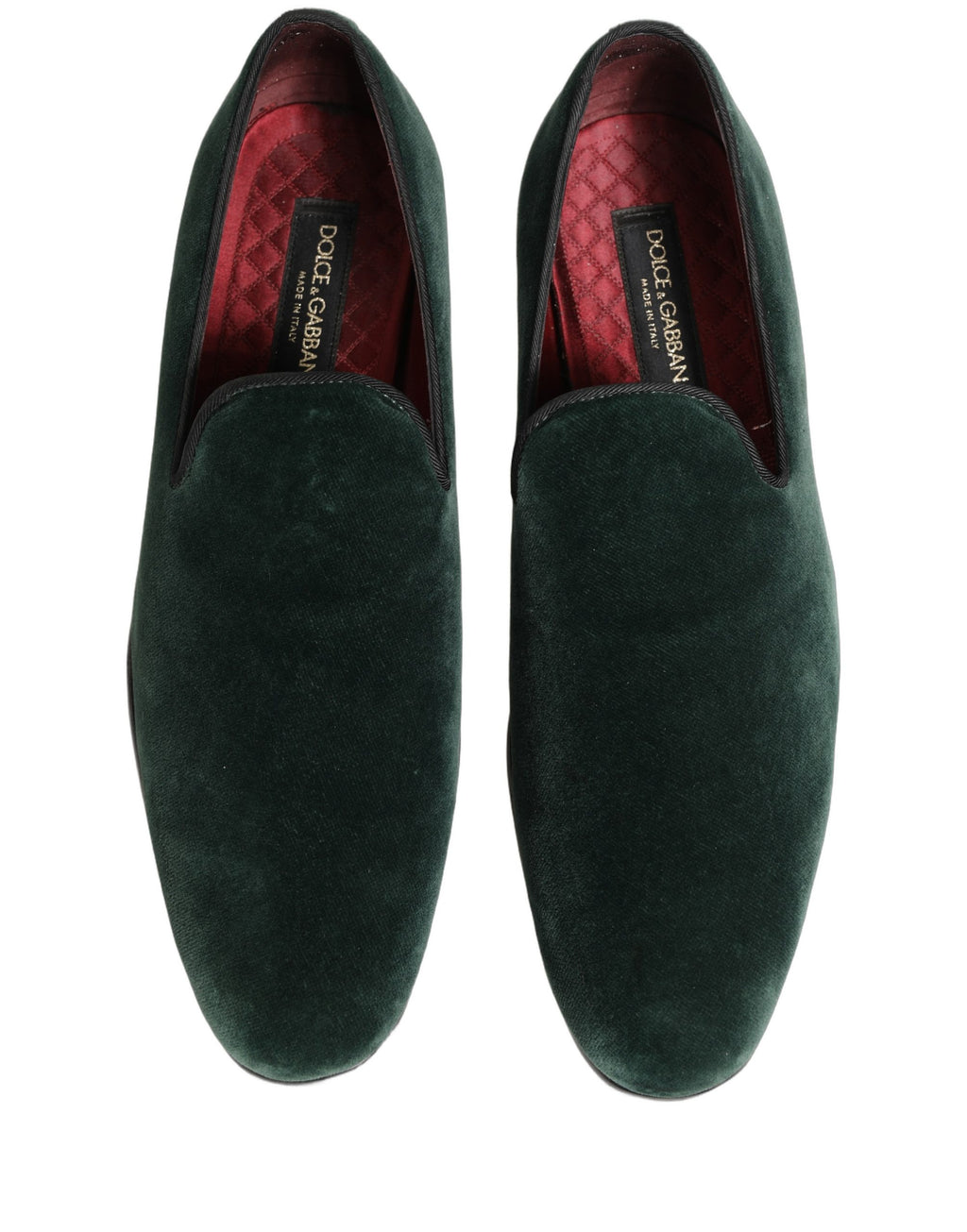 Dolce & Gabbana Green Suede Formal Slip On Men Loafers Shoes