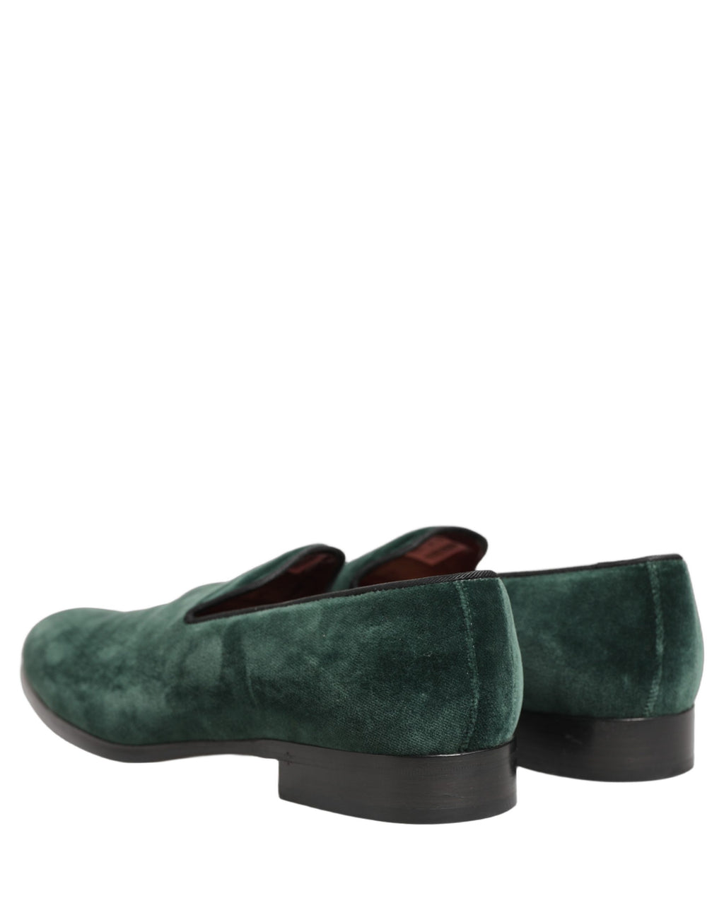 Dolce & Gabbana Green Suede Formal Slip On Men Loafers Shoes