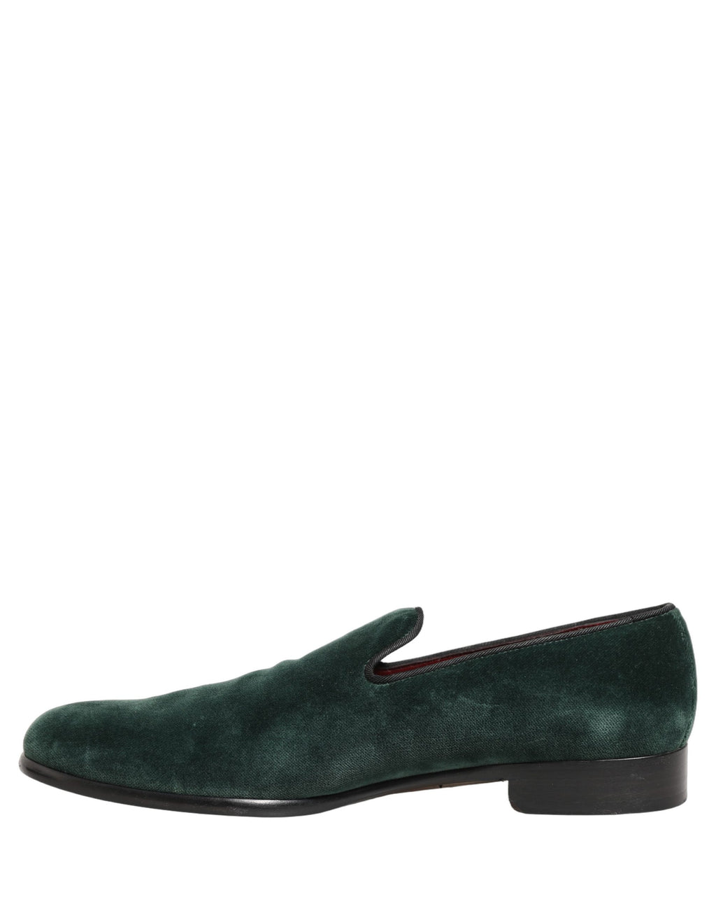 Dolce & Gabbana Green Suede Formal Slip On Men Loafers Shoes