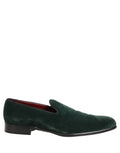 Dolce & Gabbana Green Suede Formal Slip On Men Loafers Shoes