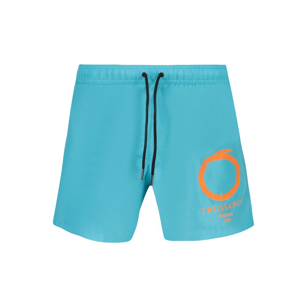 Trussardi Azzurro Polyester Men's Swimwear
