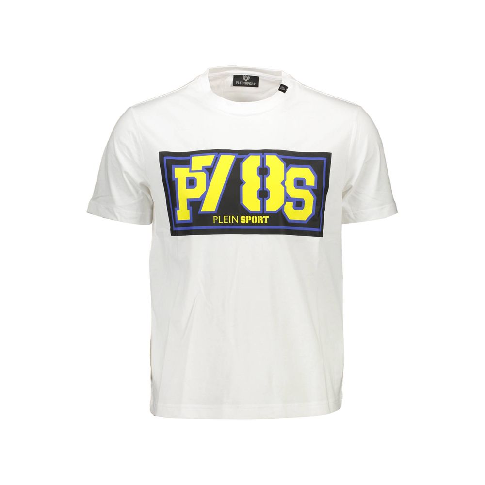 Plein Sport Bianco Cotton Men T-Shirt