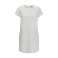 Brunello Cucinelli White Viscose Casual Dress