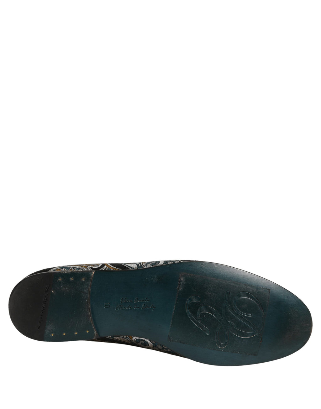 Dolce & Gabbana Multicolor Paisley Brocade Men Loafers Shoes
