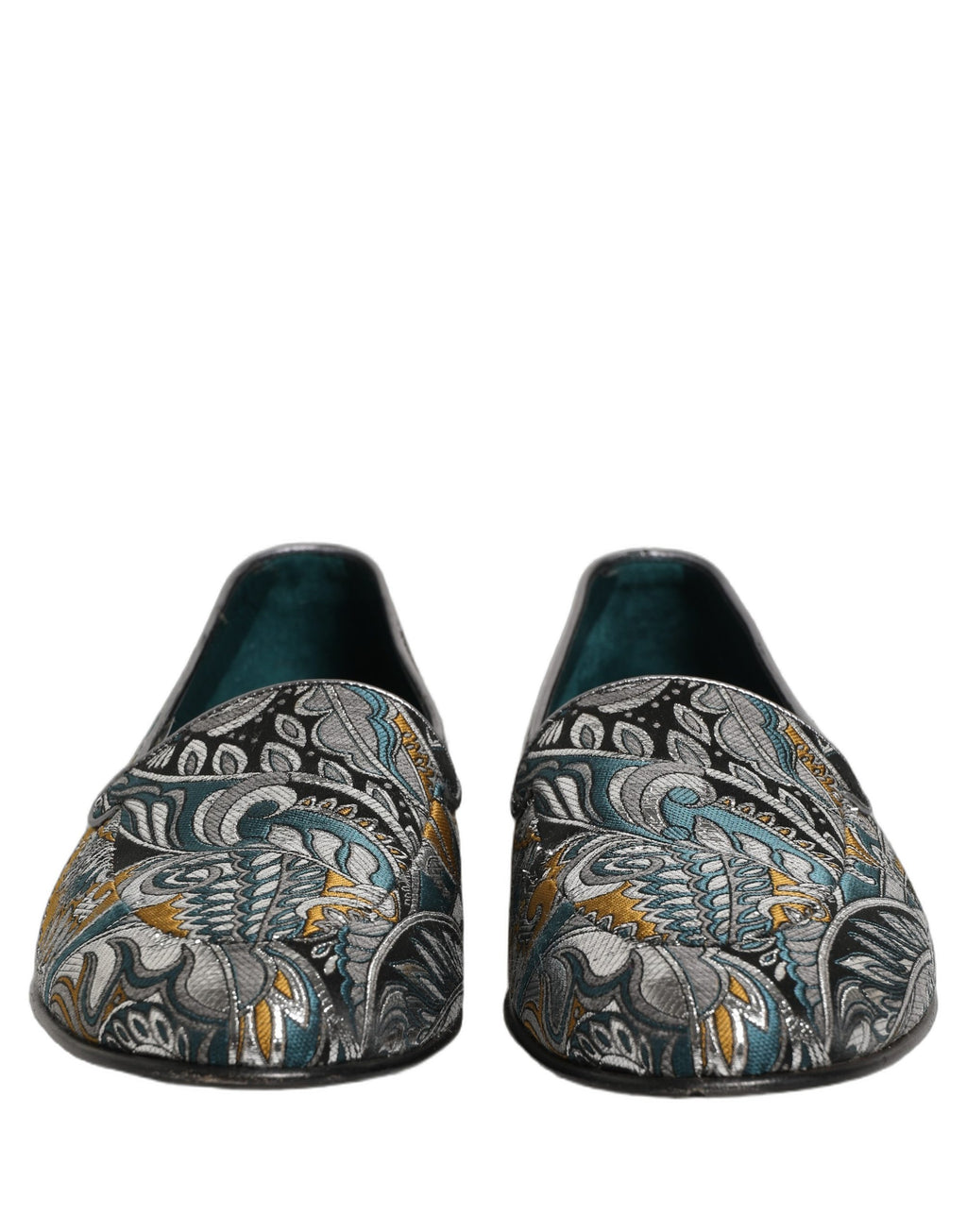 Dolce & Gabbana Multicolor Paisley Brocade Men Loafers Shoes