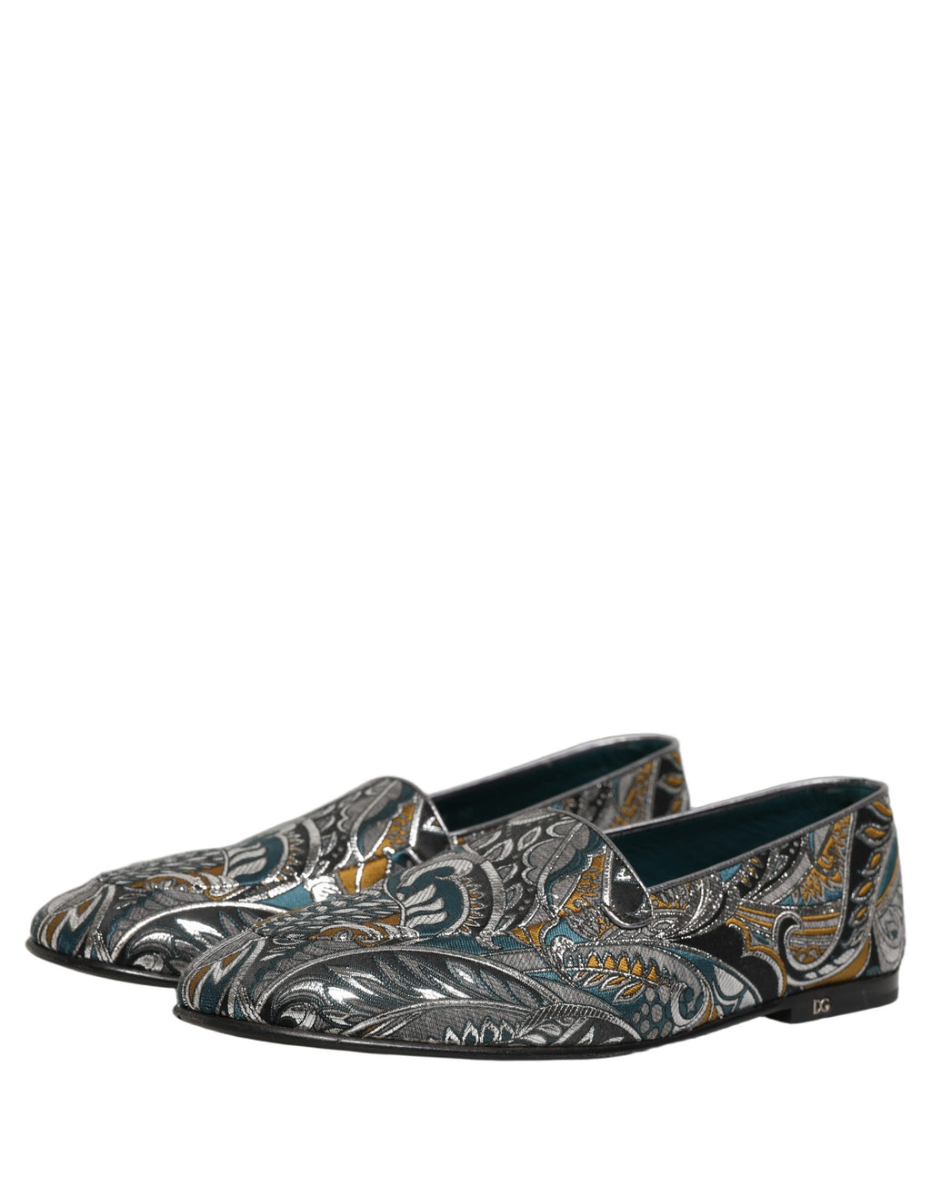 Dolce & Gabbana Multicolor Paisley Brocade Men Loafers Shoes