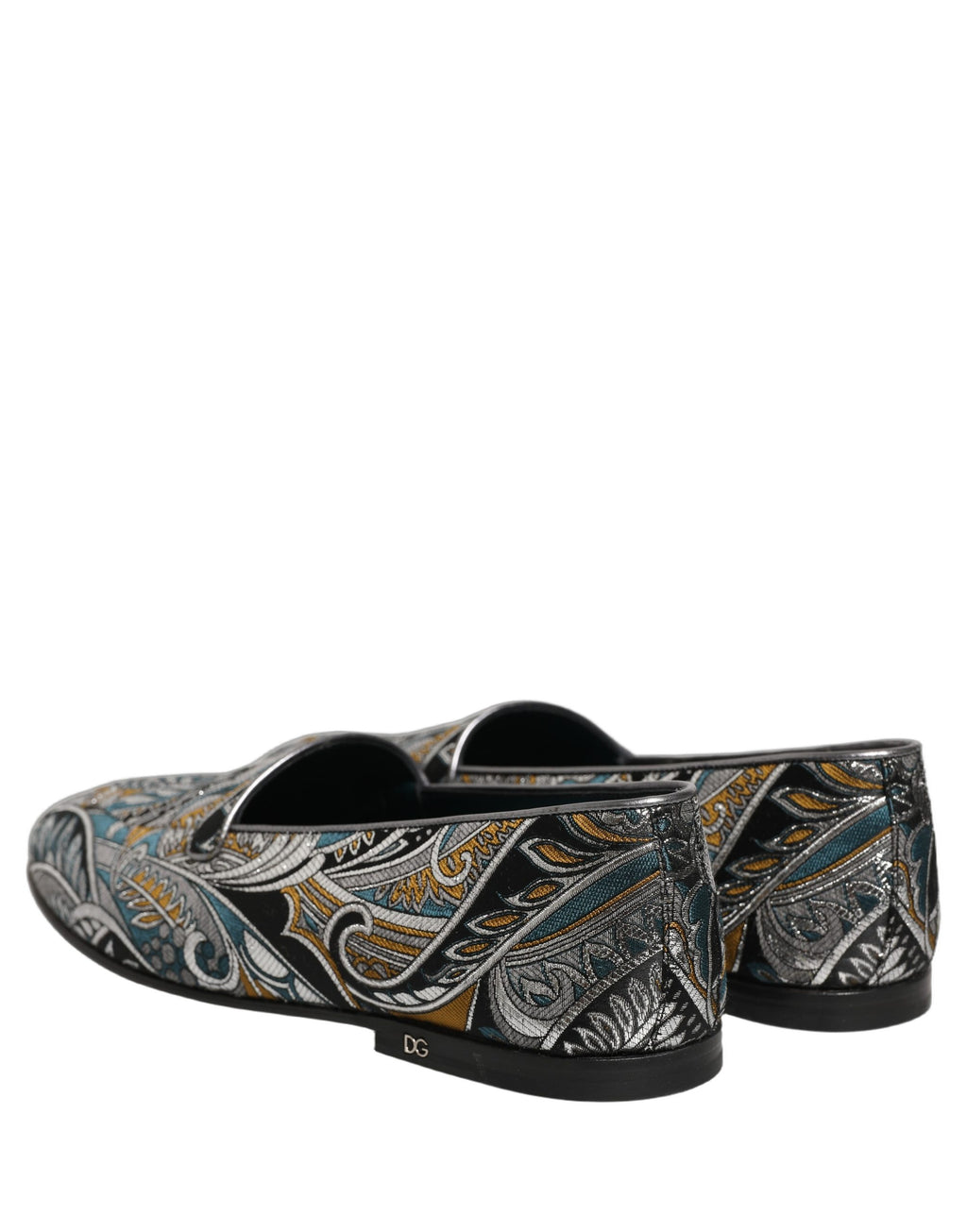 Dolce & Gabbana Multicolor Paisley Brocade Men Loafers Shoes