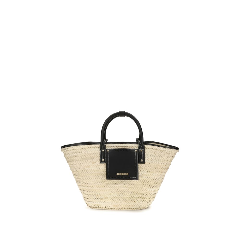 Jacquemus Beige Raffia Shoulder Bag