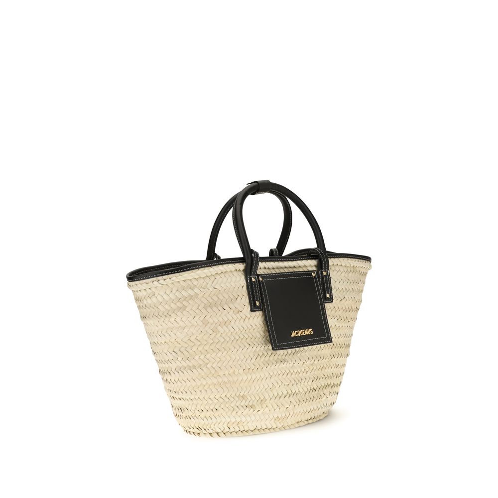 Jacquemus Beige Raffia Shoulder Bag