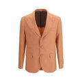 Brunello Cucinelli Orange Wool Oves Aries Blazer