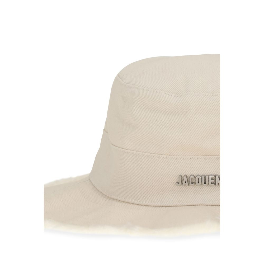 Jacquemus White Cotton Bucket Hat