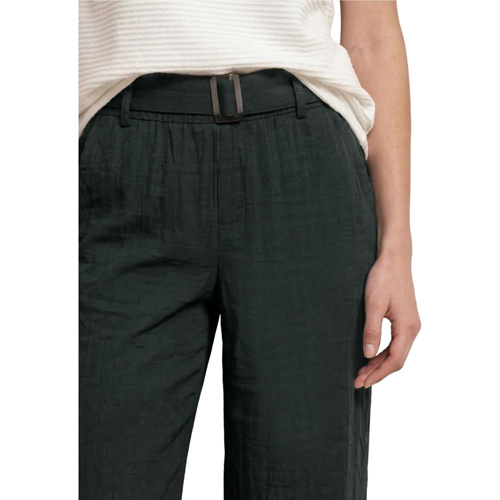 Street One Black Viscose Casual Pants