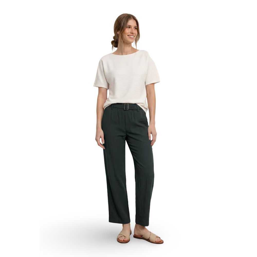 Street One Black Viscose Casual Pants