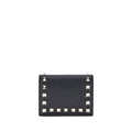 Valentino Garavani Black Calf Leather Bos Taurus Wallet