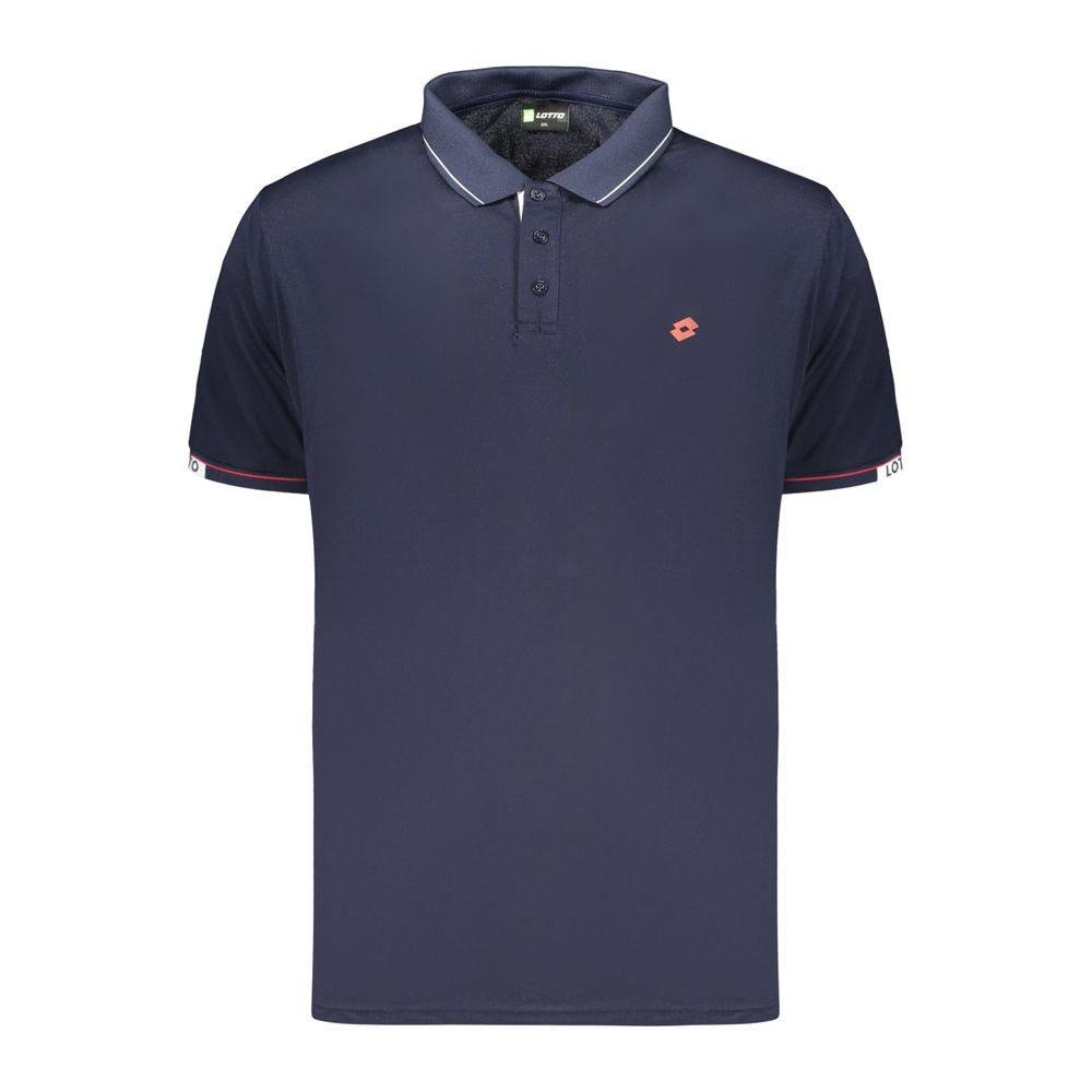 Lotto Blue Polyester Men's Polo Shirt