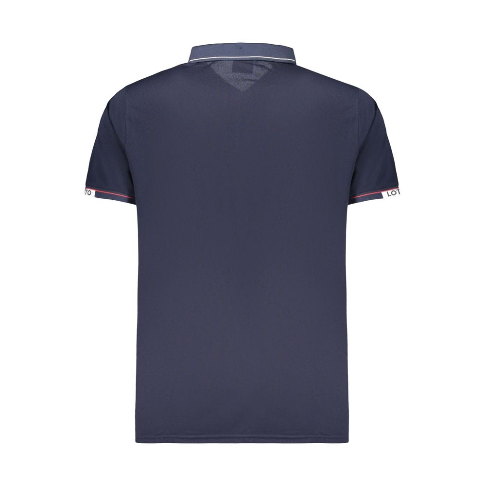 Lotto Blue Polyester Men's Polo Shirt