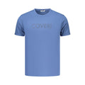 Coveri Moving Blue Cotton Men's T-Shirt