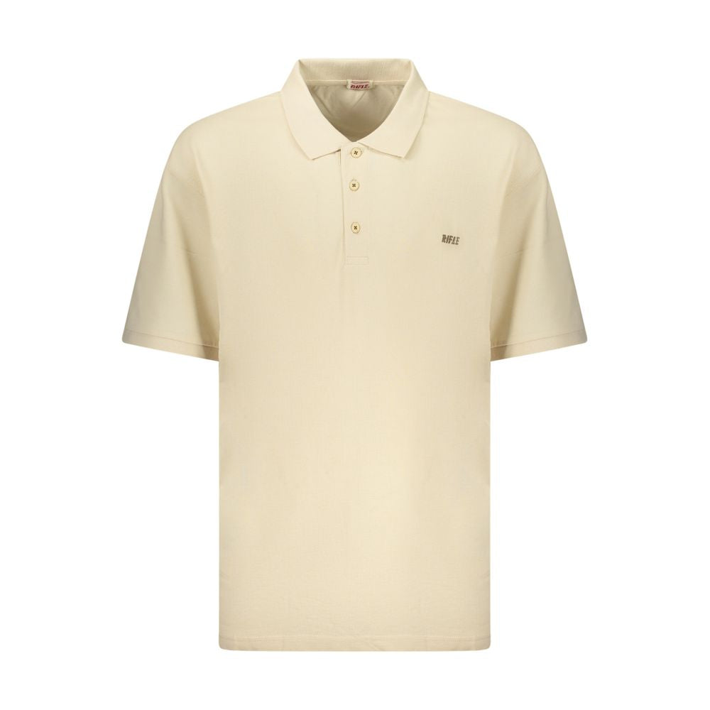 Rifle Beige Cotton Mens Polo