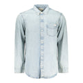 Calvin Klein Azzurro Cotton Mens Shirt