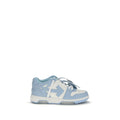 Off-White Blue Polyester Low Top Sneakers