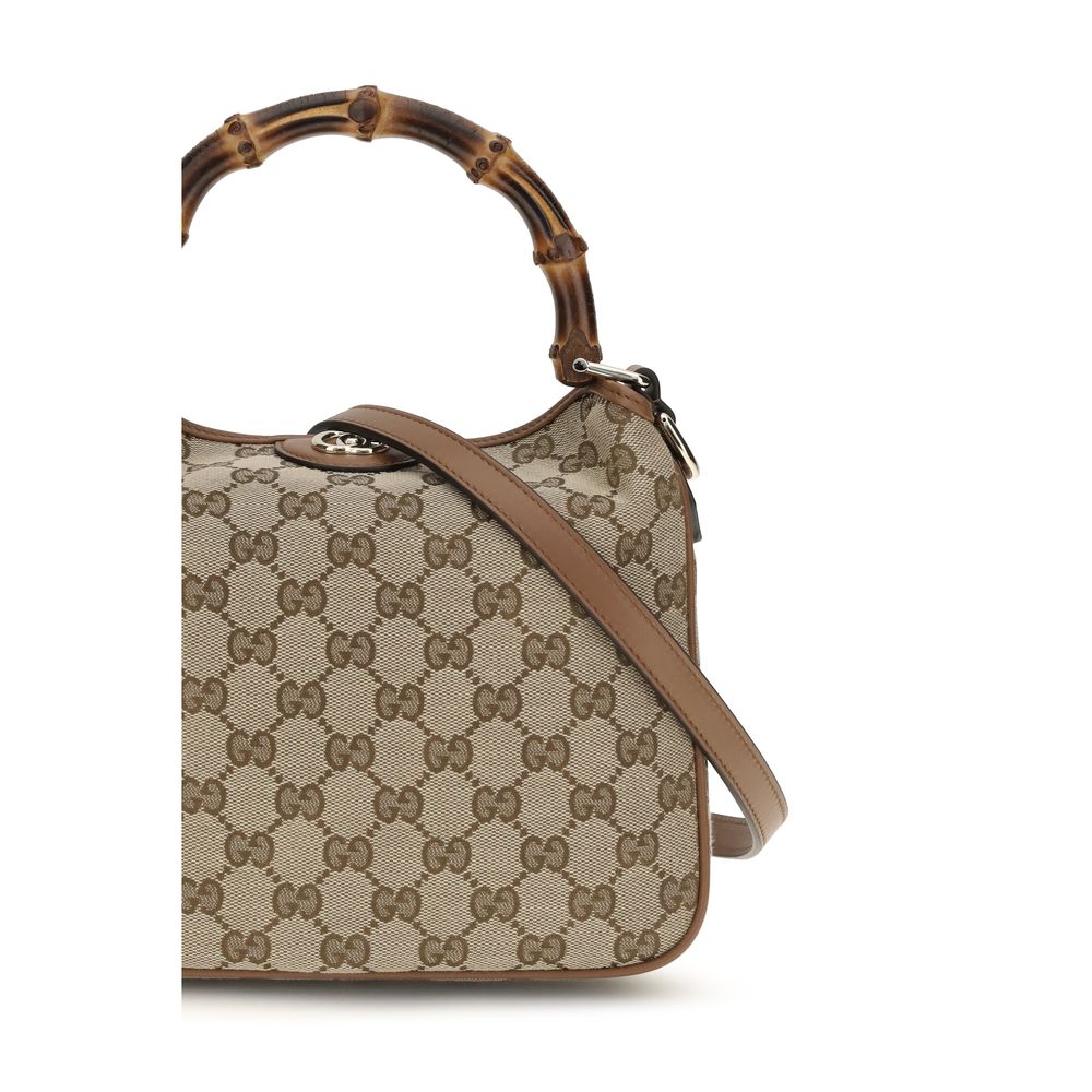 Gucci Brown Fabric Shoulder Bag