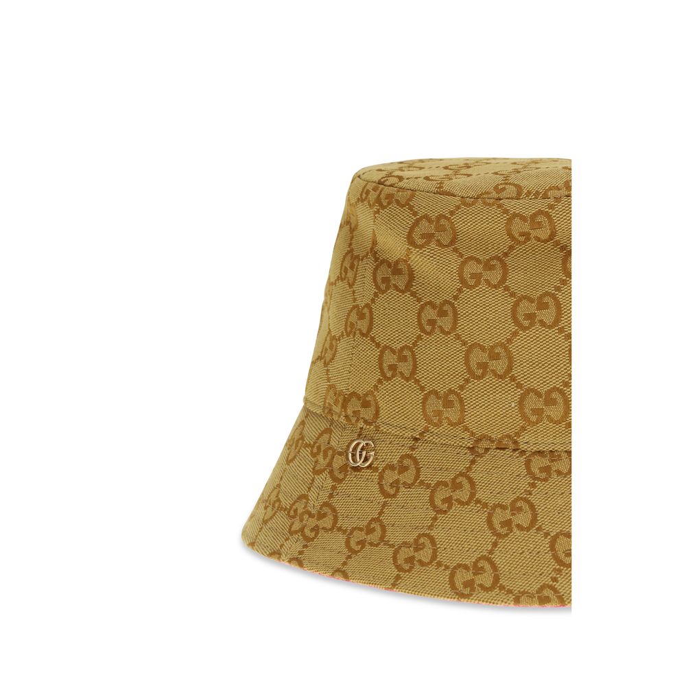 Gucci Beige Cotton Bucket Hat