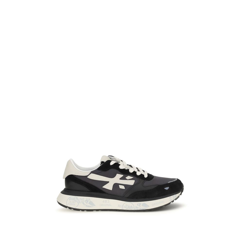 Premiata Black Nylon Athletic Sneakers