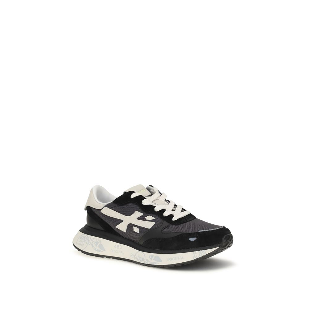 Premiata Black Nylon Athletic Sneakers
