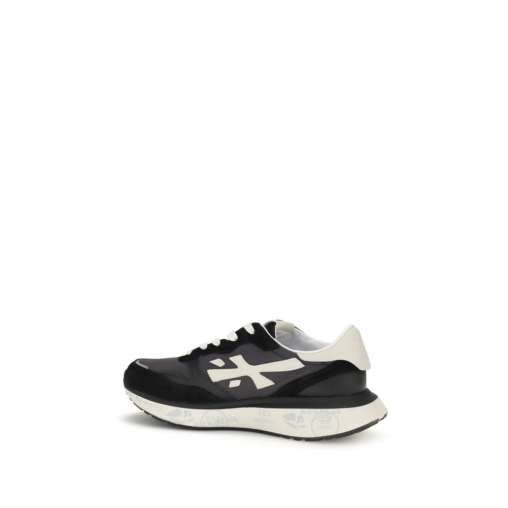 Premiata Black Nylon Athletic Sneakers