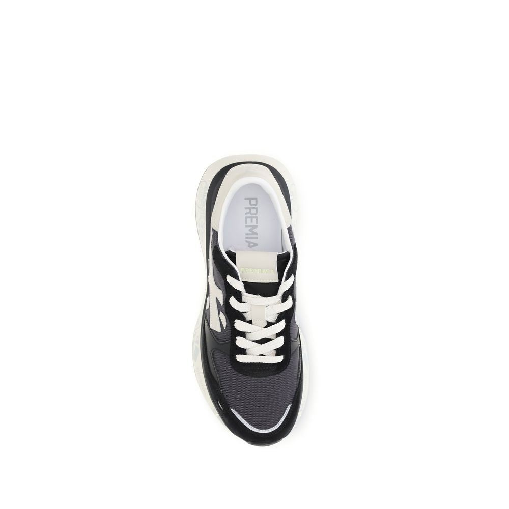 Premiata Black Nylon Athletic Sneakers